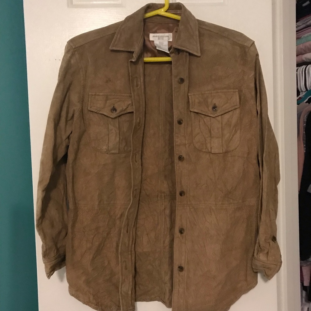 Jones New York leather sports jacket